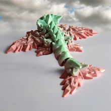 Load image into Gallery viewer, 3D Printed Mini Crystal Dragon Cinderwing