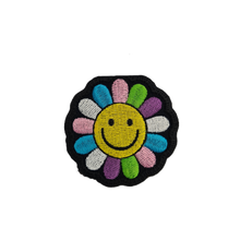 Load image into Gallery viewer, Embroidered Iron On Flower Cloth Patch Small