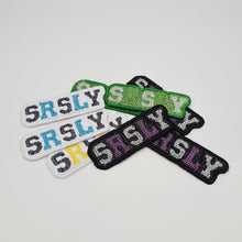 Load image into Gallery viewer, Glitter Vinyl Iron On Patch SRSLY