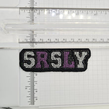 Load image into Gallery viewer, Glitter Vinyl Iron On Patch SRSLY