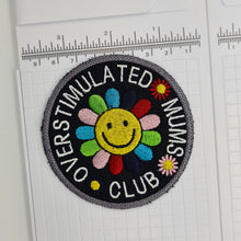 Load image into Gallery viewer, Overstimulated Mums Club Iron On Cloth Patch Large