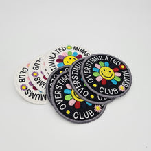 Load image into Gallery viewer, Overstimulated Mums Club Iron On Cloth Patch Large