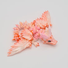 Load image into Gallery viewer, Peachy 3d Printed UV Resin Tiny Articulated Crystalwing Dragon