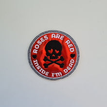 Load image into Gallery viewer, Embroidered Iron On Vinyl Large Patch Anti Valentine's Skull