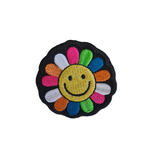 Embroidered Iron On Flower Cloth Patch Small