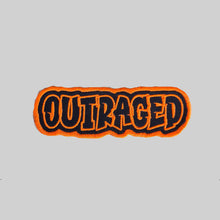 Load image into Gallery viewer, Embroidered Cloth Iron On 'Outraged' Patch