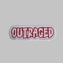 Load image into Gallery viewer, Embroidered Cloth Iron On 'Outraged' Patch