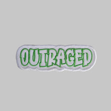Load image into Gallery viewer, Embroidered Cloth Iron On 'Outraged' Patch