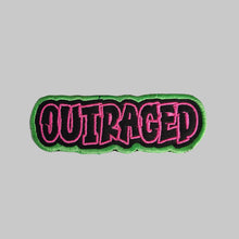 Load image into Gallery viewer, Embroidered Cloth Iron On 'Outraged' Patch