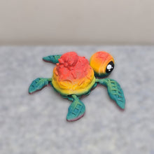 Load image into Gallery viewer, 3d Printed Rainbow Matte PLA Dessurtle Turtles Cinderwing