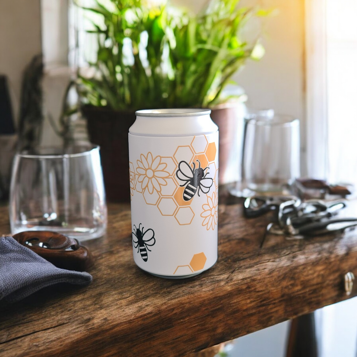UV DTF Print Can Shaped Container with Lid