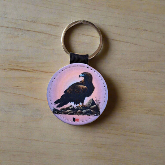 Tasmanian Bird Faux Leather Keyrings – Cute Sublimated Designs