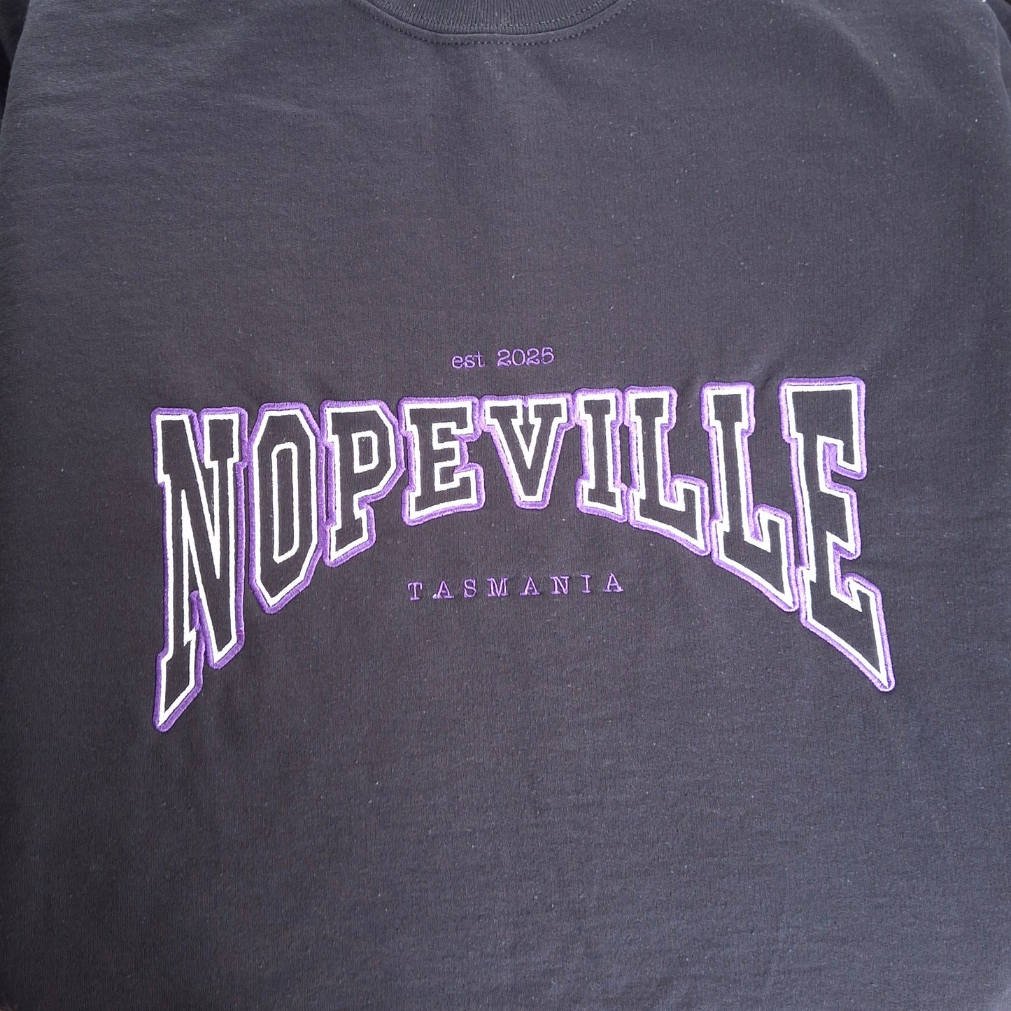 "Nopeville" Snarky Slogan Jumper – Anti-Social Vibes Only