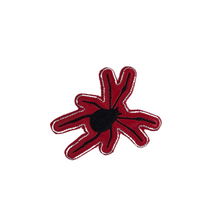 Load image into Gallery viewer, Embroidered Vinyl Iron On Black Spider Patch