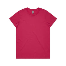 Load image into Gallery viewer, AS Colour Women’s Maple Tee – Midweight 180 GSM 100% Combed Cotton