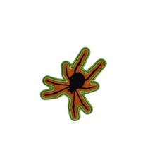 Load image into Gallery viewer, Embroidered Vinyl Iron On Black Spider Patch