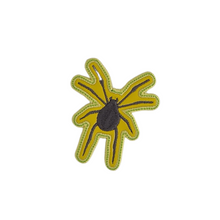 Load image into Gallery viewer, Embroidered Vinyl Iron On Black Spider Patch