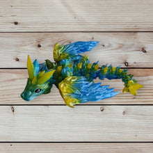 Load image into Gallery viewer, 3D Printed UV Resin Tiny Articulated Crystalwing Dragon