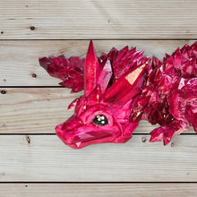 Load image into Gallery viewer, 3D Printed UV Resin Tiny Articulated Crystalwing Dragon
