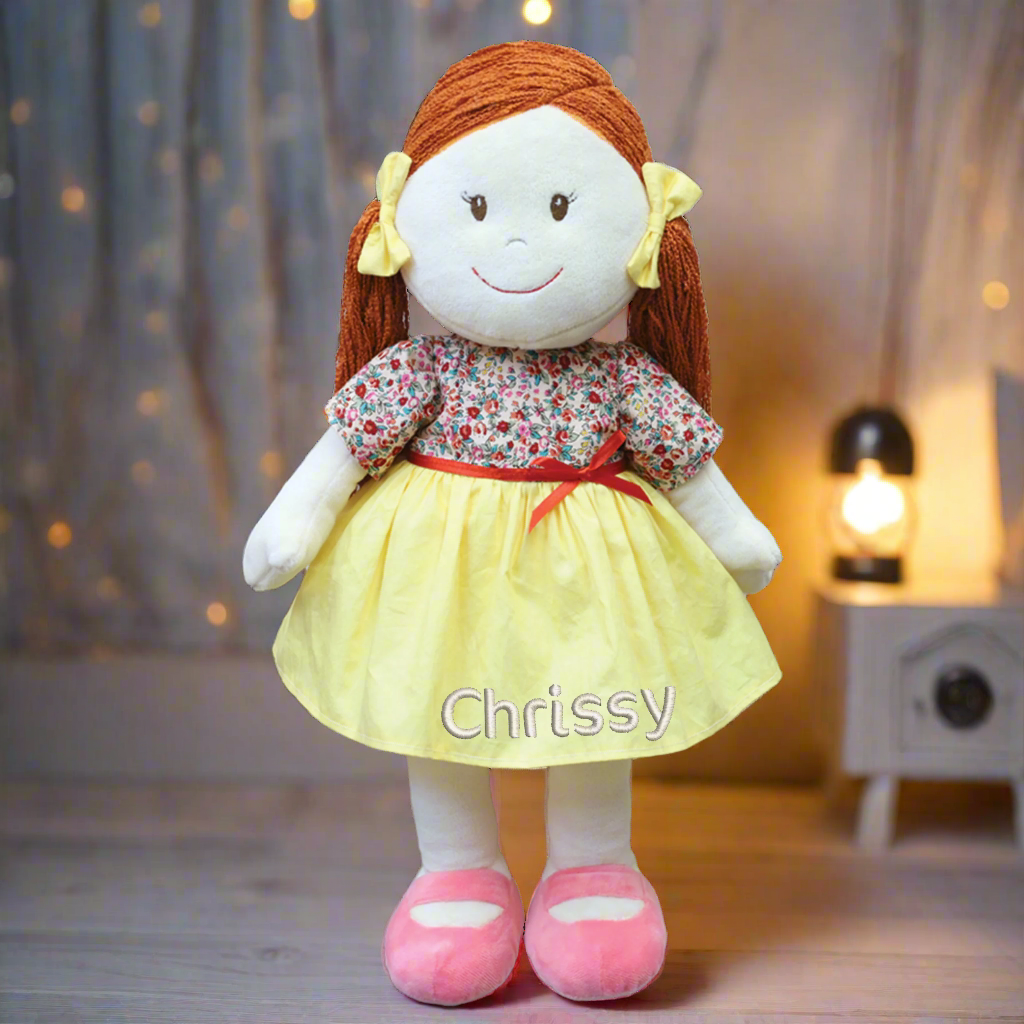 Embroidery Buddy Daisy Summerside Doll – Personalised Plush Toy (50cm)