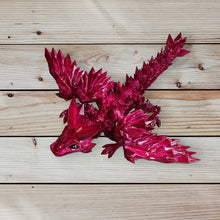 Load image into Gallery viewer, 3D Printed UV Resin Tiny Articulated Crystalwing Dragon