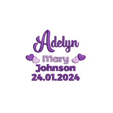Load image into Gallery viewer, Blue Bear- Personalised Embroidered Zippies by Mumbles