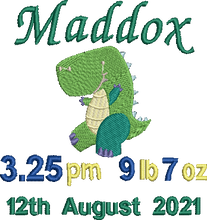 Load image into Gallery viewer, Blue Bear- Personalised Embroidered Zippies by Mumbles