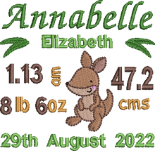 Load image into Gallery viewer, Blue Bear- Personalised Embroidered Zippies by Mumbles