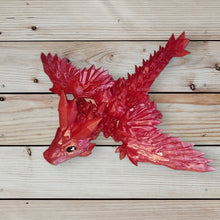 Load image into Gallery viewer, 3D Printed UV Resin Tiny Articulated Crystalwing Dragon