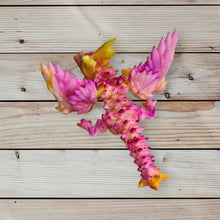 Load image into Gallery viewer, 3D Printed UV Resin Tiny Articulated Crystalwing Dragon