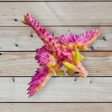 Load image into Gallery viewer, 3D Printed UV Resin Tiny Articulated Crystalwing Dragon