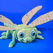 Load image into Gallery viewer, 3D Printed Silk Rainbow Dragonfly with Wings