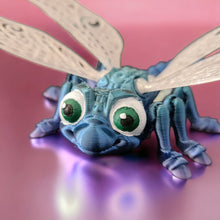 Load image into Gallery viewer, 3D Printed Silk Rainbow Dragonfly with Wings
