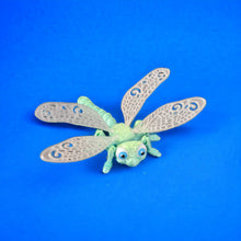 Load image into Gallery viewer, 3D Printed Silk Rainbow Dragonfly with Wings
