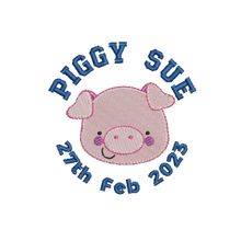 Load image into Gallery viewer, Blue Bear- Personalised Embroidered Zippies by Mumbles