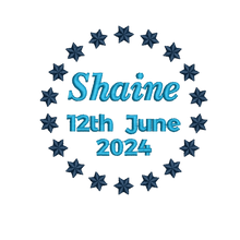 Load image into Gallery viewer, Blue Bear- Personalised Embroidered Zippies by Mumbles