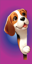 Load image into Gallery viewer, Dog Breed Faux Leather Keyrings – Cute Sublimated Designs