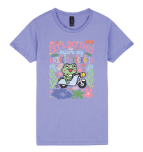 Load image into Gallery viewer, Let’s Do This Before My Anxiety Kicks In - DTF Print Slogan Ladies Style Tee