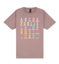 Load image into Gallery viewer, Alphabet Affirmations - DTF Print Slogan T-Shirt