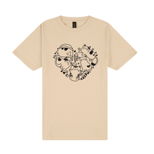 Load image into Gallery viewer, Cute Cat Heart - DTF Print Slogan T-Shirt