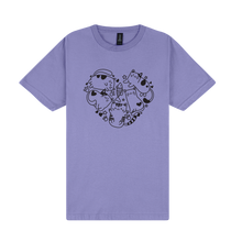 Load image into Gallery viewer, Cute Cat Heart - DTF Print Slogan T-Shirt
