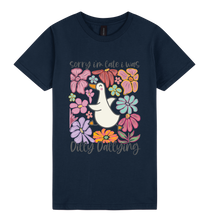 Load image into Gallery viewer, Sorry I’m Late, I Was Dilly-Dallying - DTF Print Slogan Ladies Style Tee