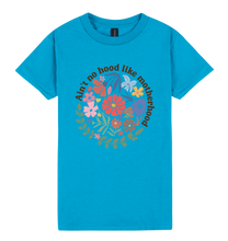 Load image into Gallery viewer, Ain’t No Hood Like Motherhood - DTF Print Slogan Ladies Style Tee