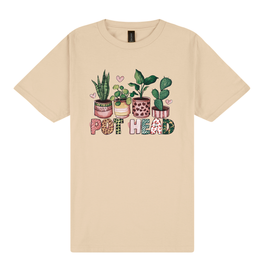 Pothead DTF Printed Potted Plants T-Shirt