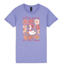 Load image into Gallery viewer, Silly Goose on the Loose - DTF Print Slogan Ladies Style Tee