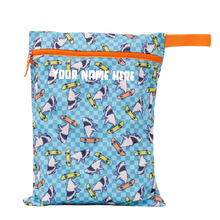 Load image into Gallery viewer, Kids Sun Hat & Wet Bag Set - Shark Design