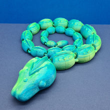 Load image into Gallery viewer, 3d PLA Printed Two Tone Articulated Snake Cinderwing
