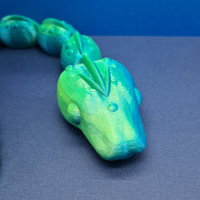 Load image into Gallery viewer, 3d PLA Printed Two Tone Articulated Snake Cinderwing