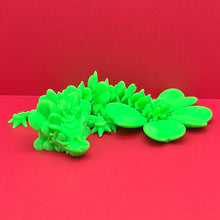 Load image into Gallery viewer, 3d PLA Printed Baby Green Clover Dragon Cinderwing