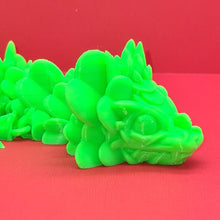 Load image into Gallery viewer, 3d PLA Printed Baby Green Clover Dragon Cinderwing